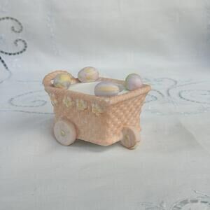 PartyLite Wagon Only Bertie & Bea Easter Bunny Rabbit Candle Holder P7329 In Box